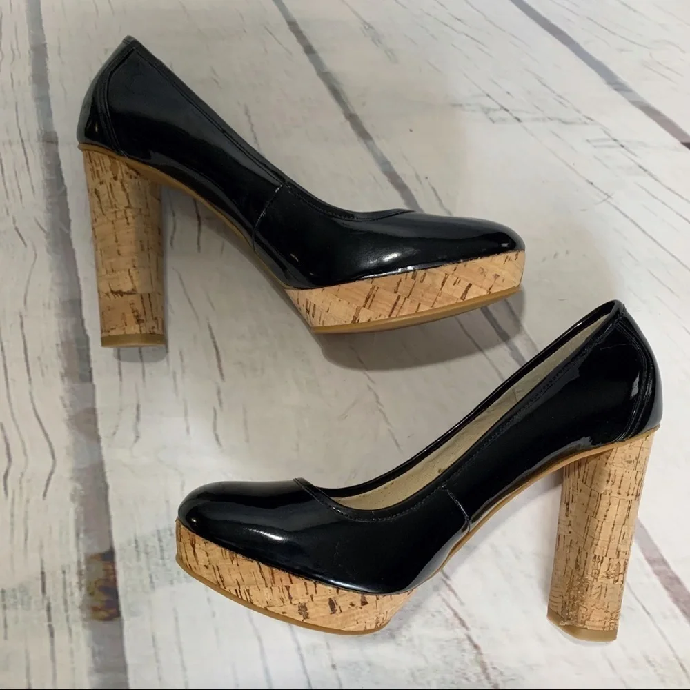 Michael MICHAEL KORS Patent Leather Platform Heels